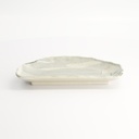 Mino Craft Plate 21x13x3.5cm Light Blue/White TA-15 6/48
