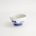 Kawaii Rice Bowl Cat 11x6cm BL/WH TA-21 6/72