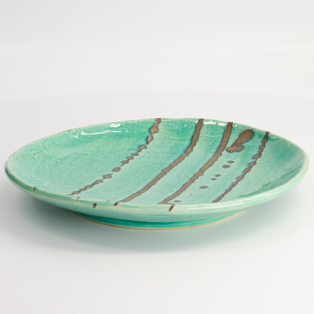 Yamasaku Round Plate 23x3cm Ocean TA-79 4/24