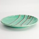 Yamasaku Round Plate 23x3cm Ocean TA-79 4/24