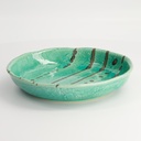 Yamasaku Round Plate 21.5x3.5cm Ocean TA-81 4/24