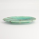 Yamasaku Oblong Plate 21.5x10.8x2cm Ocean TA-84 6/48