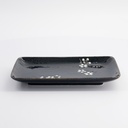 Cobalt Blue Sakura Rectangular Plate 20.5x13.2x2.5cm 22116 5/60