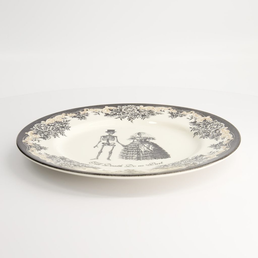 Skull Design Wedding Plate 28x2.3cm 22155 6/6