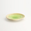 Mino Craft Round Plate 14.2x2.3cm Green 10/120