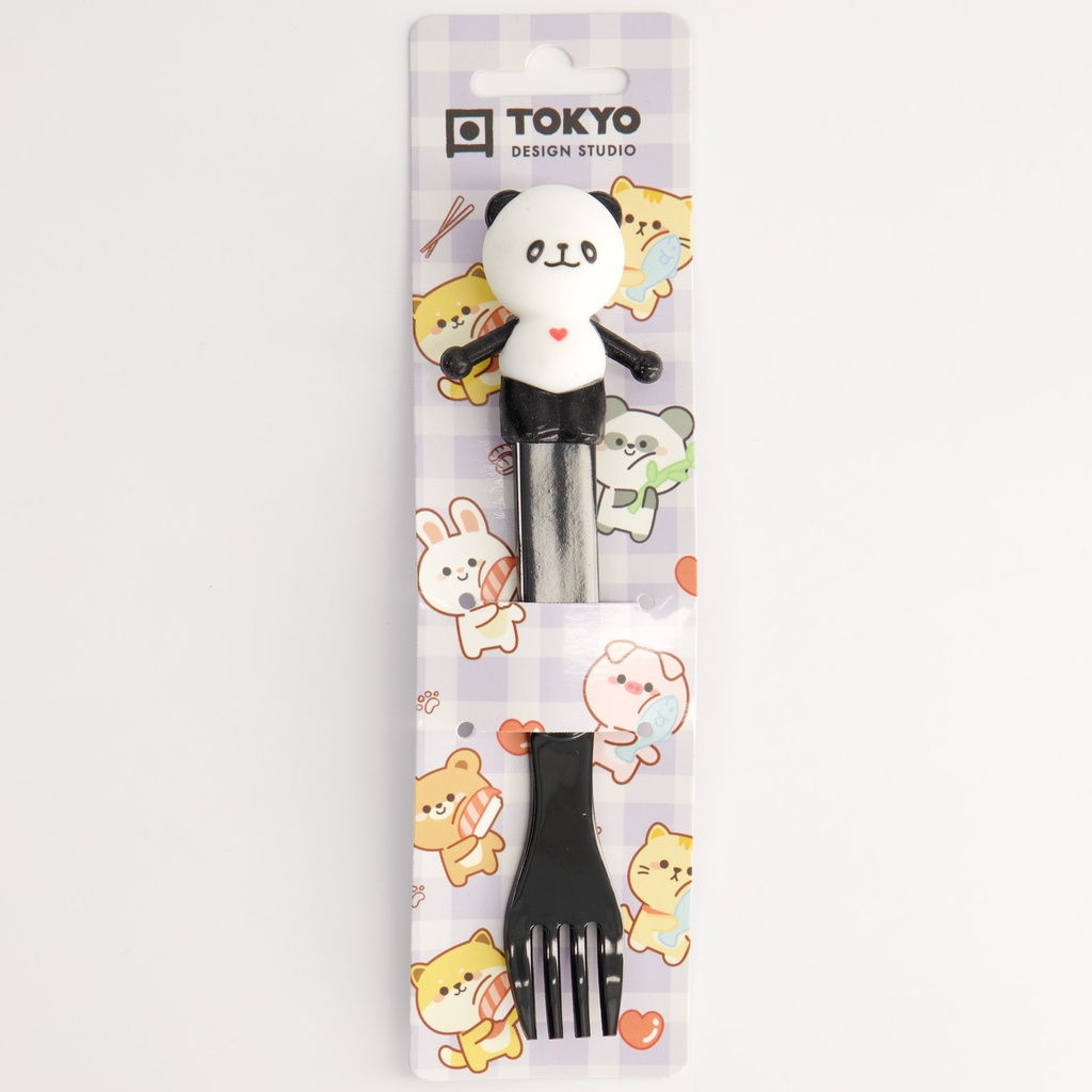 Children Panda Fork Black 16.5cm 22192 20/240
