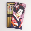 Chopstick Giftset/5 Geisha DJB5-56 22215 1/100