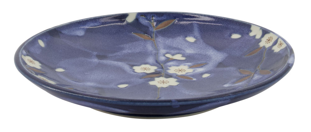 Blue Sakura Plate 19.5x3cm YT-9150 6/48