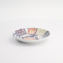 Mino Shozui Round Plate Navy 15.9x2.8cm 12/96