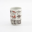 Cup Emboss Fish 7.2cmx10.2cm 260ml C3-7 6/60