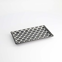 Onyx Noir Mermaid Design Plate 22x13x2cm 6/48