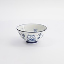 Kawaii Rice Bowls 11.3x5.8cm 300ml Bowl Lucky Cat BL/WH 33210 5/80