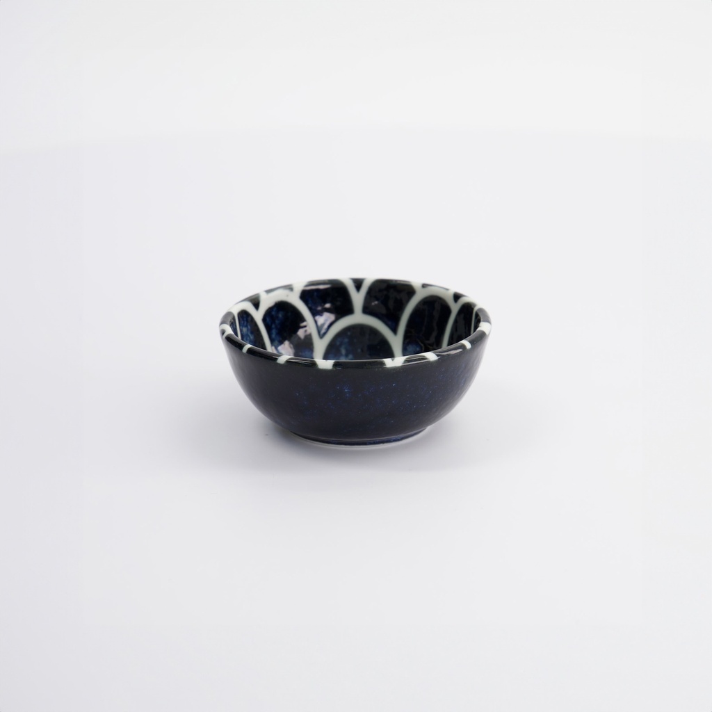 Cobalt Blue Mermaid Design Bowl 8.5x3.4cm 12/192  