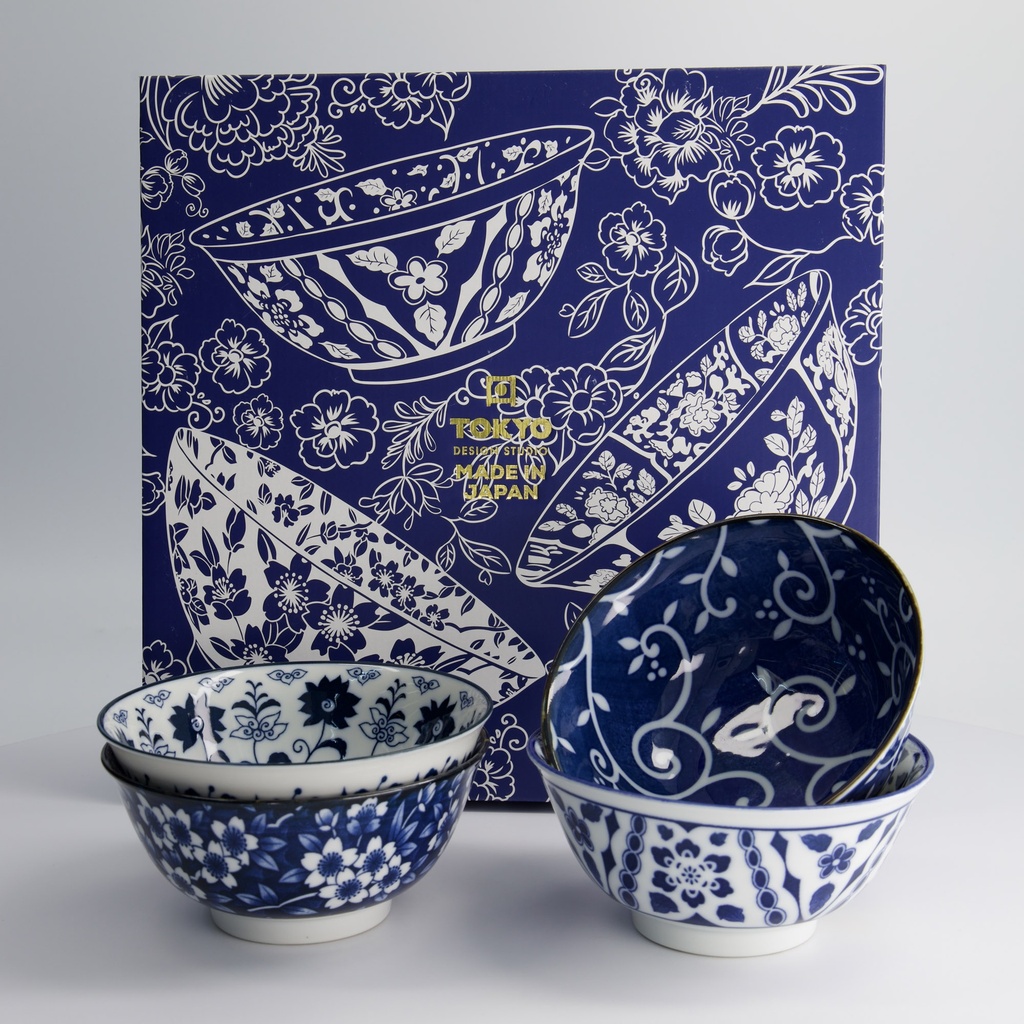 Tokyo Blue Tayo Bowl Giftset 4pcs 15x7cm 500ml 7B 33240 1/10
