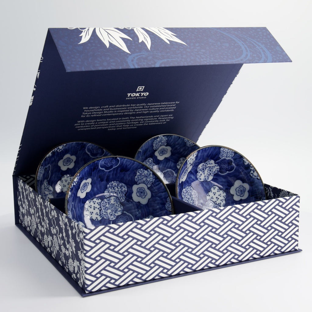 Mixed Bowls Ume 4pcs Giftset 15x7cm 500ml 7D 33250 1/6