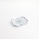 Melamine Tokusa Rectangular Plate 15.8x11.5x2.3cm YA91 12/96