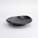 Melamine Iwate Black Plate 18.5x18.3x4.5cm  12117 6/72