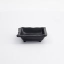 Melamine Iwate Black Sauce Dish 9x8.5x2.5cm 80ML 10006 12/192