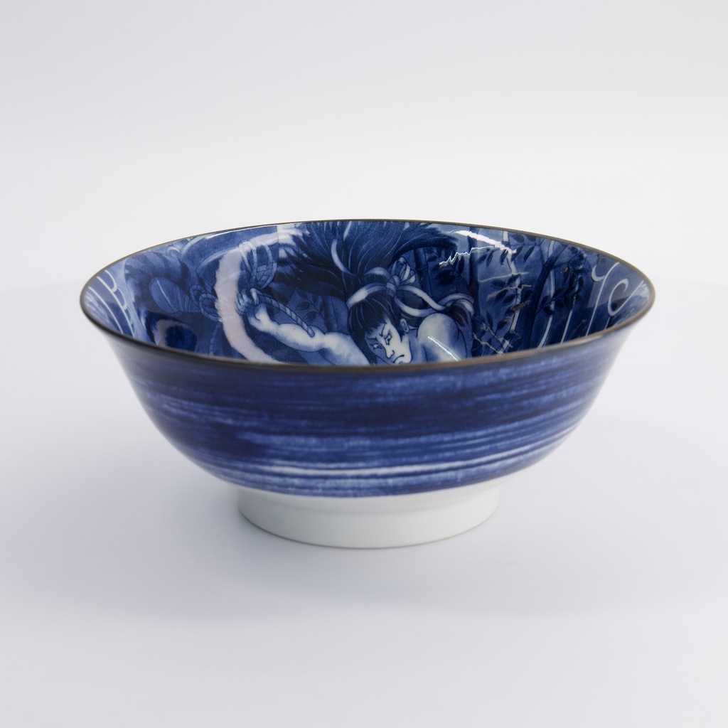 Yakuza Tiger Bowl 19.8x7.5cm 1000ml BL/WH 33336 4/32