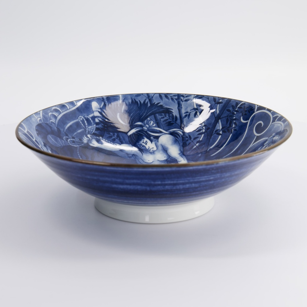 Yakuza Tiger Bowls 25.2x7.7cm 1600ml BL/WH 33340 3/18