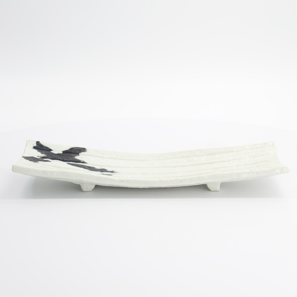 Mino Craft Rectangular Plate 31x10.2x4.5cm White 33372 6/24