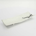 Mino Craft Rectangular Plate 31x10.2x4.5cm White 33372 6/24