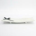 Mino Craft Rectangular Plate 31x10.2x4.5cm White 33372 6/24