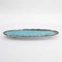Yamasaku Oval Plate 33x13.5x2cm Blue 33430 6/36