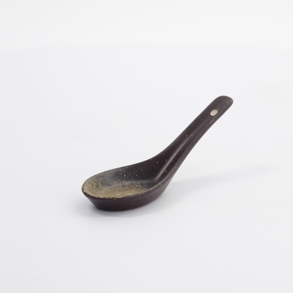 Tajimi Spoon Br/Bk 13.5cm E565-0-0101 12/360 