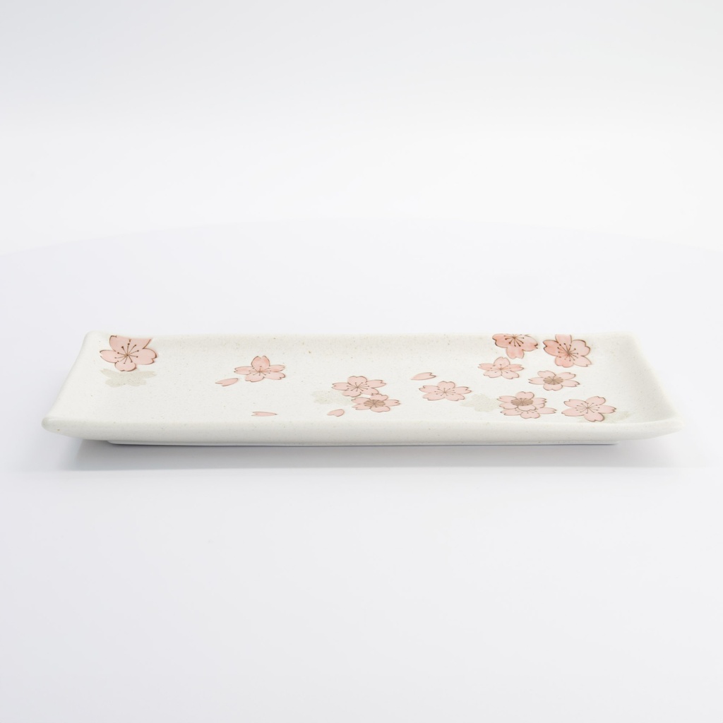 Sakura Rectangular Plate 28.5x12.5cm White 33492 6/48