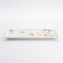 Sakura Rectangular Plate 28.5x12.5cm White 33492 6/48