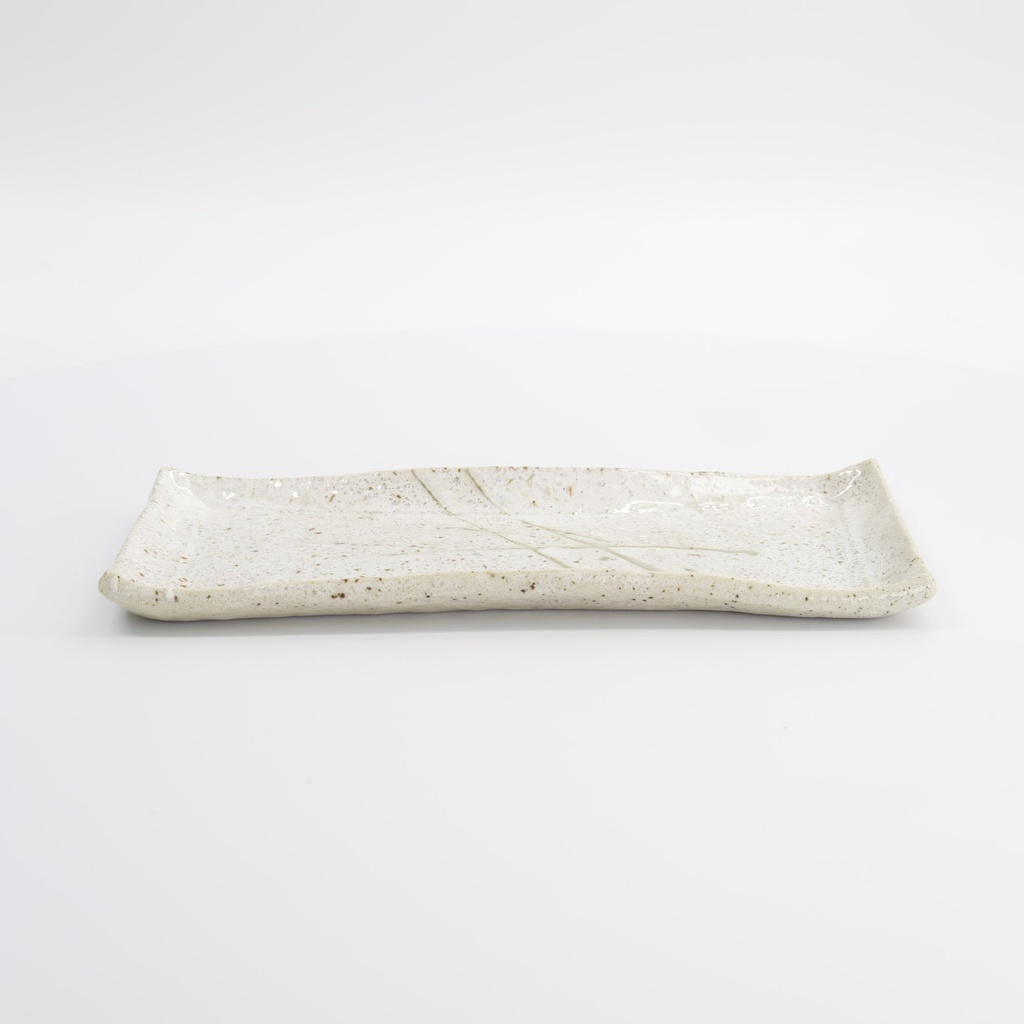 Mino Craft Rectangular Plate 27.2x12cm Oasis White #33528