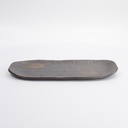 Mino Craft Oval Plate 32.2x15.5cm Bizen Brown 33524
