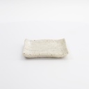Mino Craft Square Plate 12.5x12.3cm Oasis White #33532