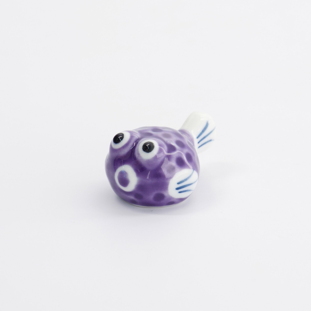 Chopsticks Rest Blowfish Purple D65-1 12/480  