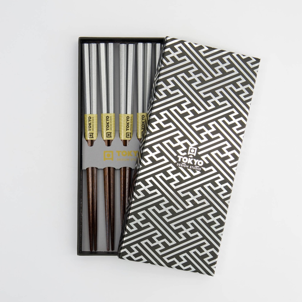 Chopstick Giftset/5 Silver 1/100