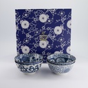 Mixed Bowls Tayo Bowl Giftset 4pcs 15x7cm 500ml Blue/White A 33746 1/10