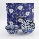 Mixed Bowls Tayo Bowl Giftset 4pcs 15x7cm 500ml Blue/White B 33747 1/10