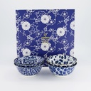 Mixed Bowls Tayo Bowl Giftset 4pcs 15x7cm 500ml Blue/White B 33747 1/10