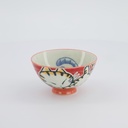 Kawaii Rice Bowl 11.5x6cm Sleeping Cat Red 33764 5/120 