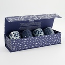 Cup Giftset 4pcs 6.5x7.5cm 160ml Blue/White 14A 33845 1/6  