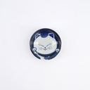 Kawaii Sauce Dish Cat Neko 7.5x3cm BL/WH F 33853 12/240