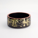 Sushi Oke Outer 16x6.5cm Inner 14x5cm No.6 Black Bamboo 4874 1/60