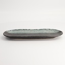 Mino Craft Rectangular Plate 28x11.3cm Black/Grey 5/40