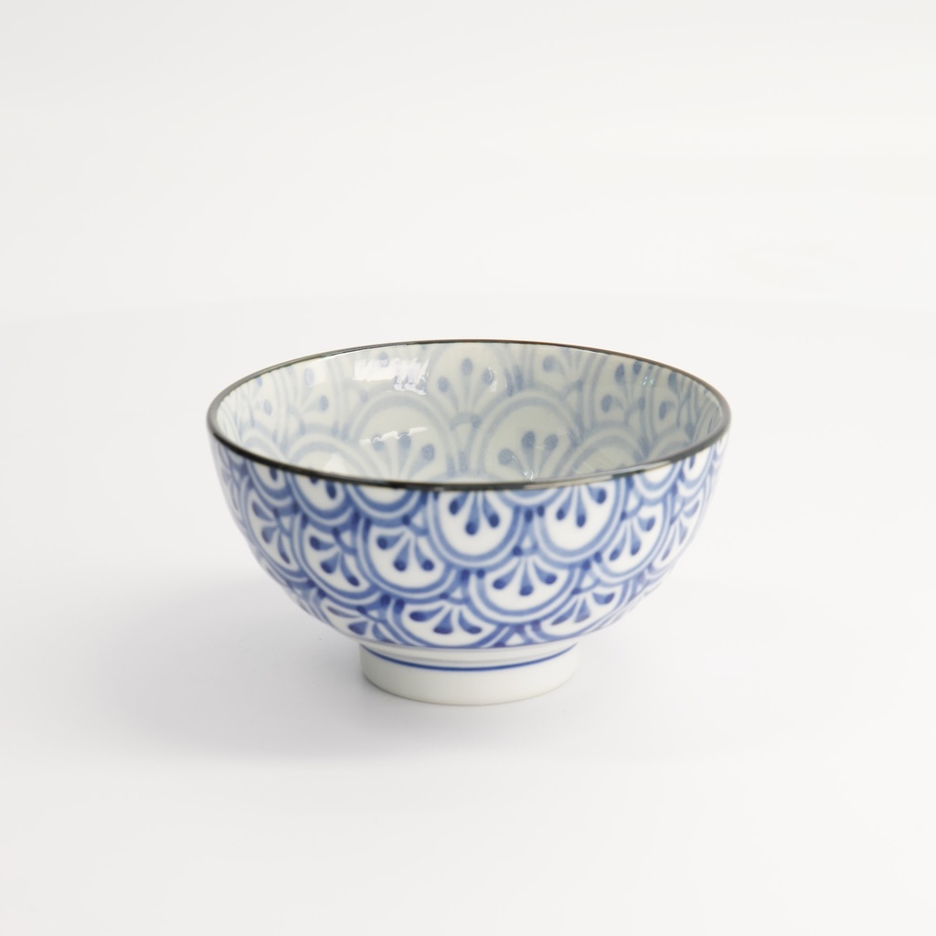 Mixed Bowls 12x6.5cm 400ml BL/WH  FK-0311/A 6/72