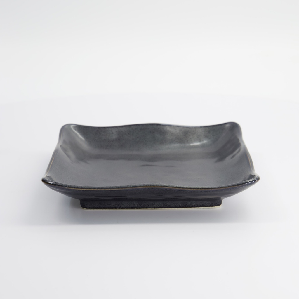 Tetsu Kessho Matte Plate 18.3x18.3x3.3cm Black G5939/TK 4/32