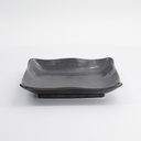 Tetsu Kessho Matte Plate 18.3x18.3x3.3cm Black G5939/TK 4/32