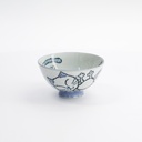Kawaii Rice Bowl 11.5x6.2cm 300ml Blue Neko Cat MN-7432/A 10/120
