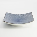 Sendan Blue Plate Square 18.8x18.8x2.3cm NT00212 6/24