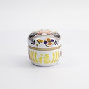 Tea Container S.S. 8.25cm 100g Daruma White NT-5866/W 1/100